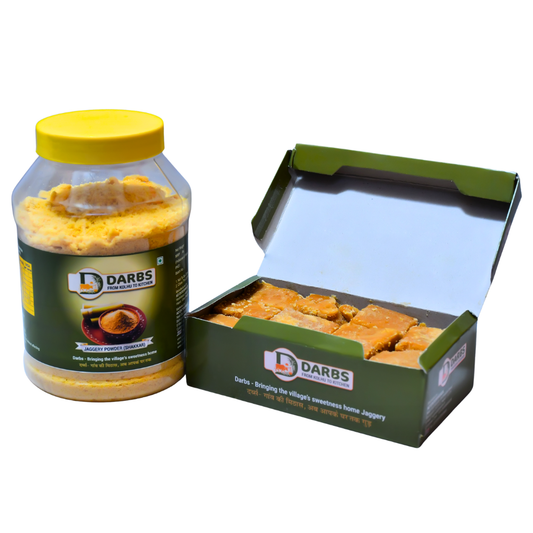 Combo Pack - Darbs Jaggery Cubes (950 Gm) + Powder 950gm (2 Pack)